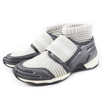 良品 シャネル
スニーカー グレー レディース 37.5 G33070