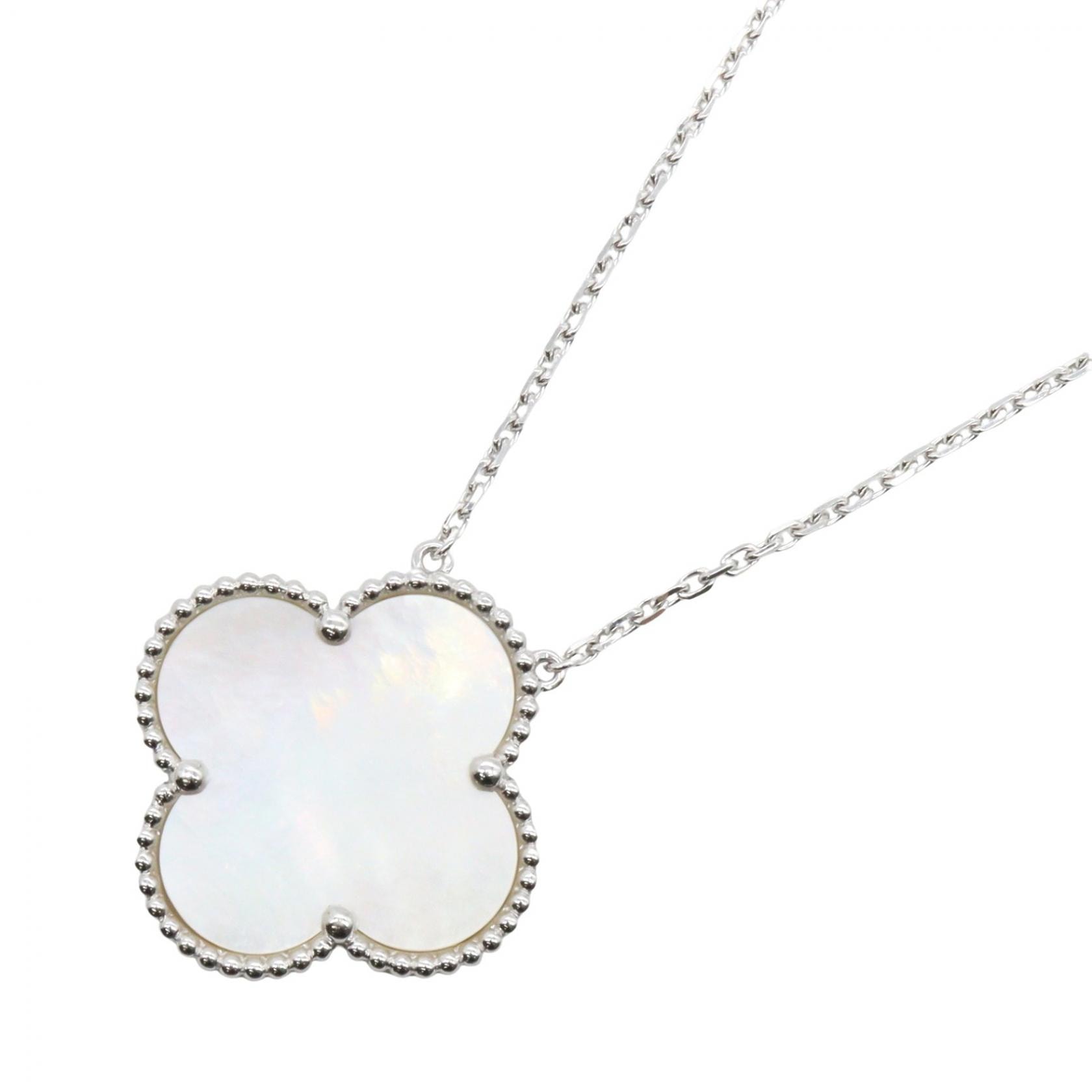 ヴァンクリーフ&アーペル Van Cleef & Arpels マジックアルハンブラ マザオブパールネックレス ネックレス ジュエリー K18WG(ホワイトゴールド) マザーオブパール レディース シルバー系 / ホワイト系