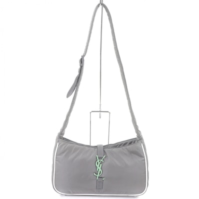 極美品 サンローランパリ ショルダーバッグ グレー レディース 733294