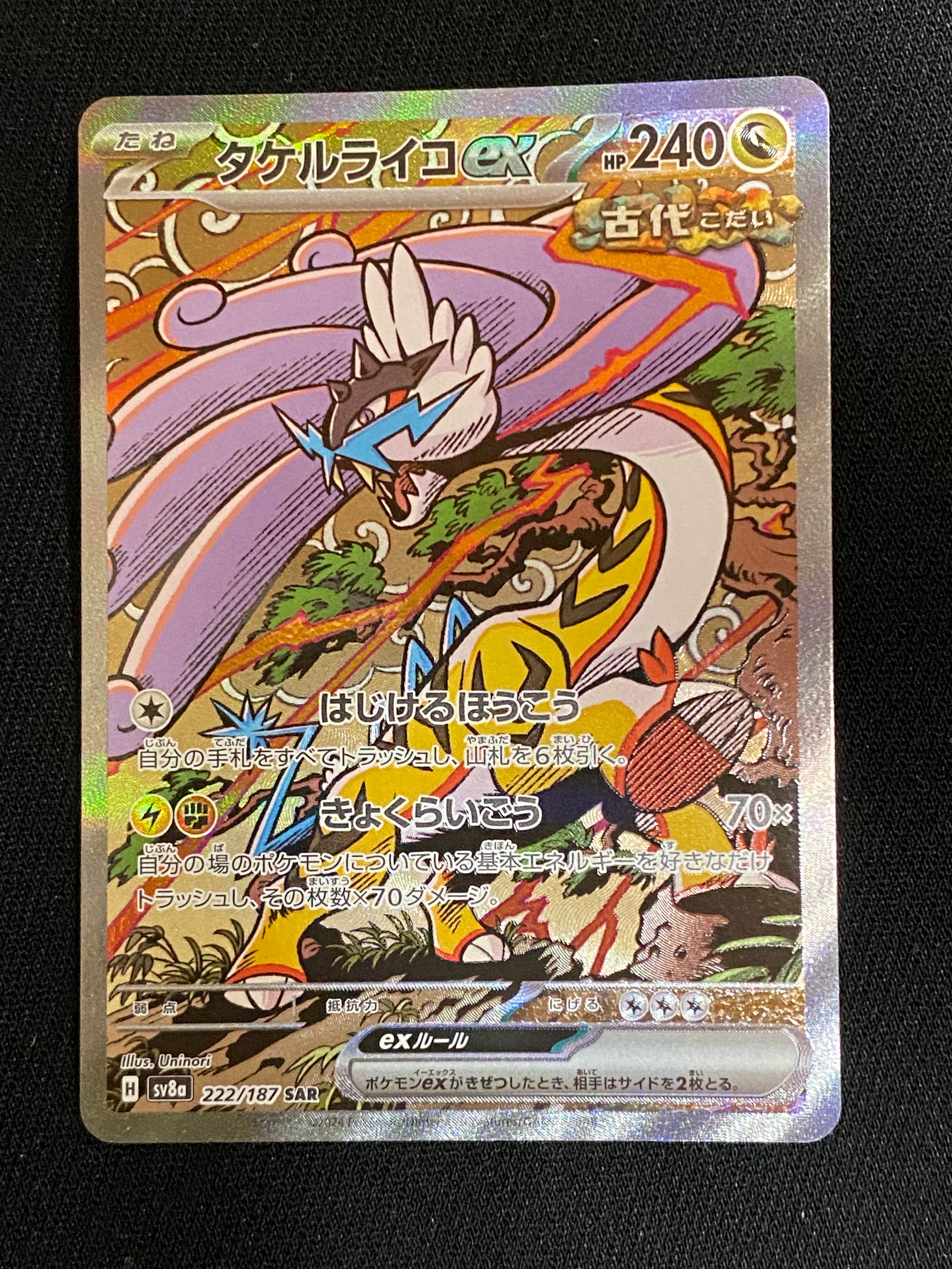 タケルライコex SAR [SV8a 222/187](ハイクラスパック「テラスタルフェスex」)