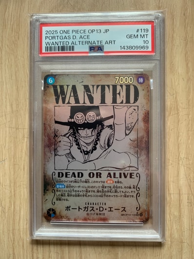 PSA10】ポートガス・D・エース SEC-SP (コミパラ) [OP13-119 PSA10】ポートガス・D・エース SEC-SP (コミパラ) [OP13-119