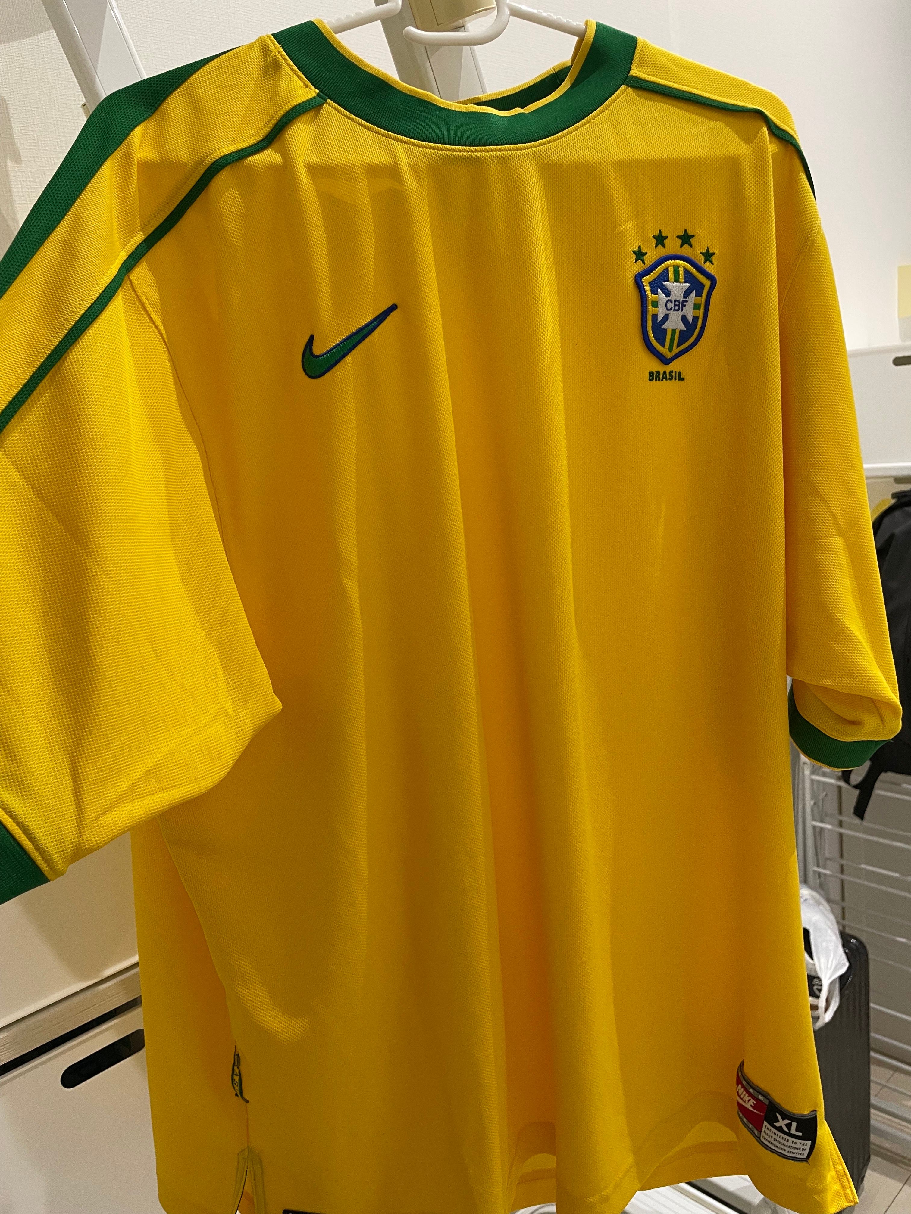 Nike Brazil 1998 Reissue Men's Soccer Replica Uniform "Yellow"