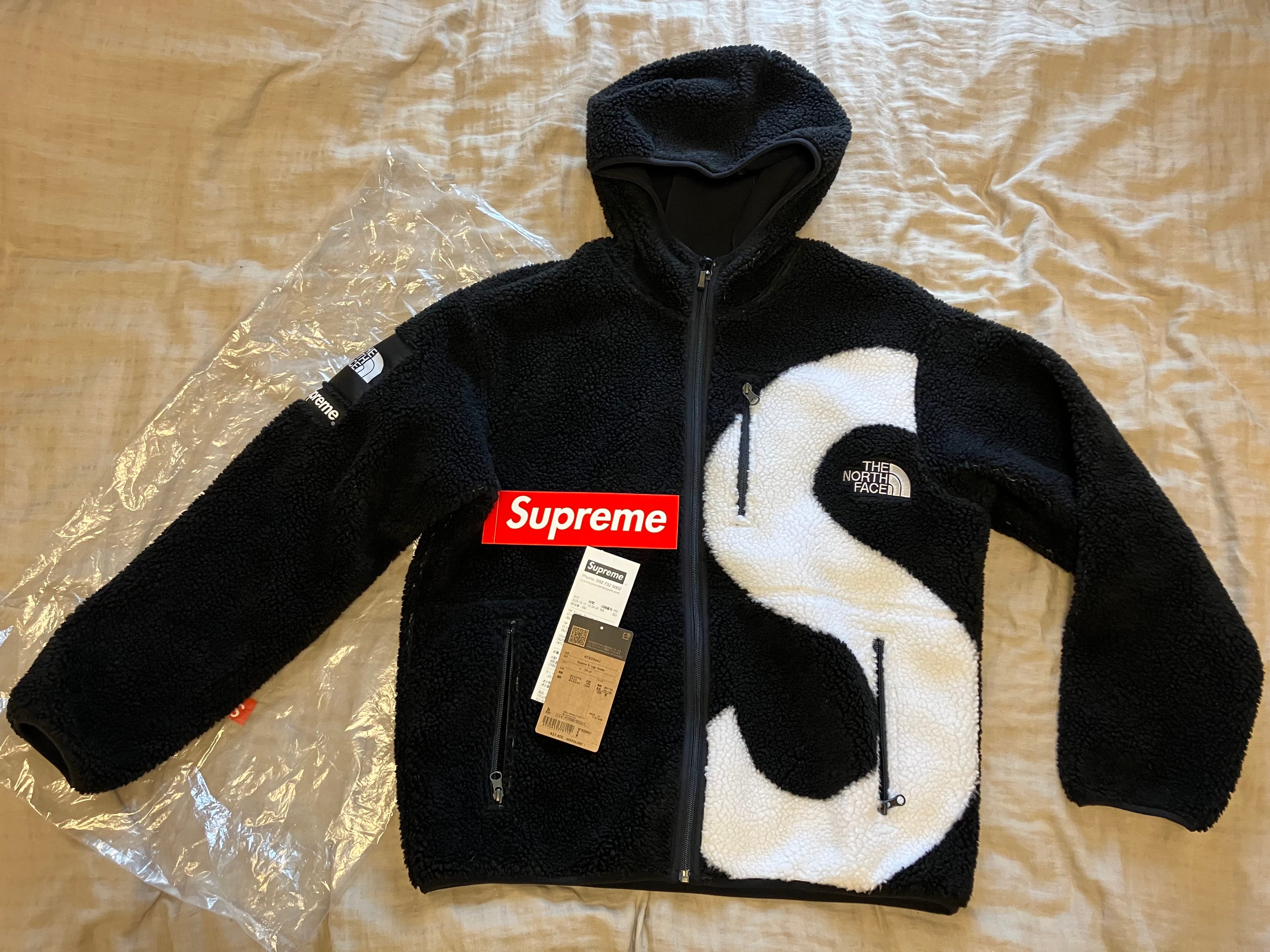 Supreme x The North Face S Logo Hooded Fleece Jacket "Black"