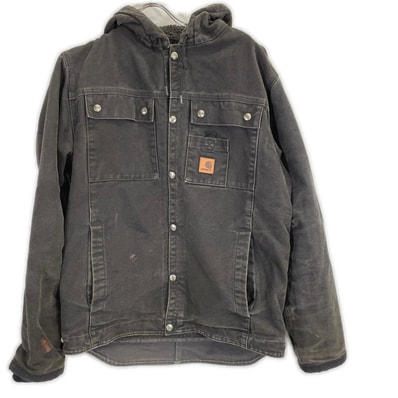 カーハート チャコール 裏ボア サンドストーン フードジャケット S