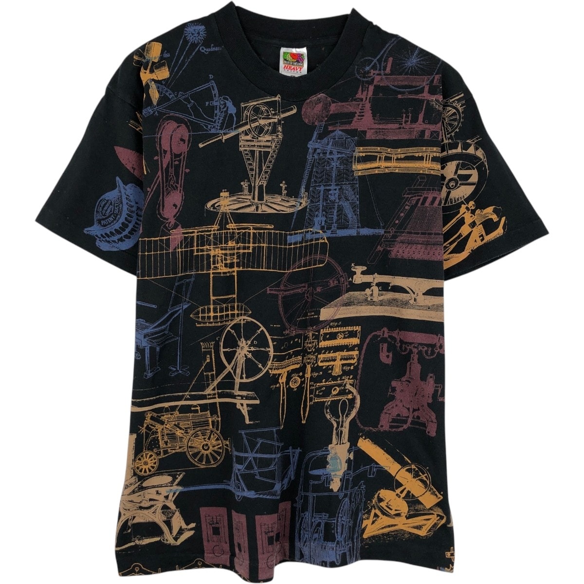 古着 90~00年代 フルーツオブザルーム FRUIT OF THE LOOM オールオーバープリント プリントTシャツ メンズL相当/eaa657702