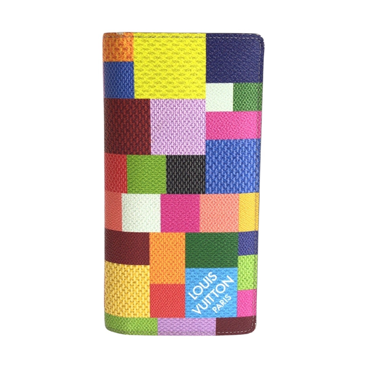 美品 LOUIS VUITTON ルイヴィトン ダミエ グラフィット3D ポルトフォイユブラザNM マルチカラー シルバー金具 PVC 長財布 ロングウォレット 602544 【中古】