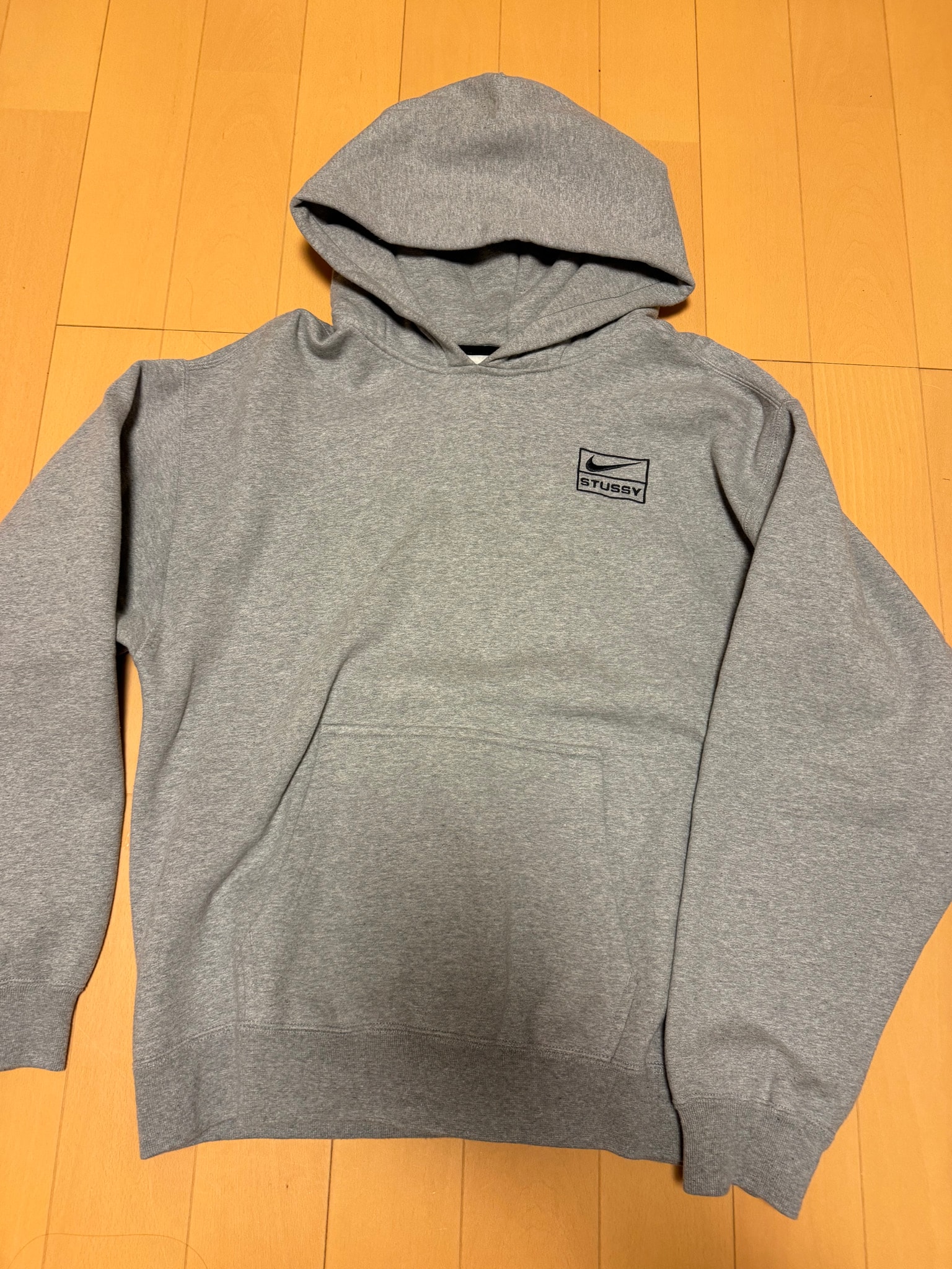 Stussy × Nike NRG Washed Hoodie (US Size) "Grey" DJ9488-063