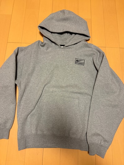 Stussy × Nike NRG Washed Hoodie (US Size) "Grey" DJ9488-063