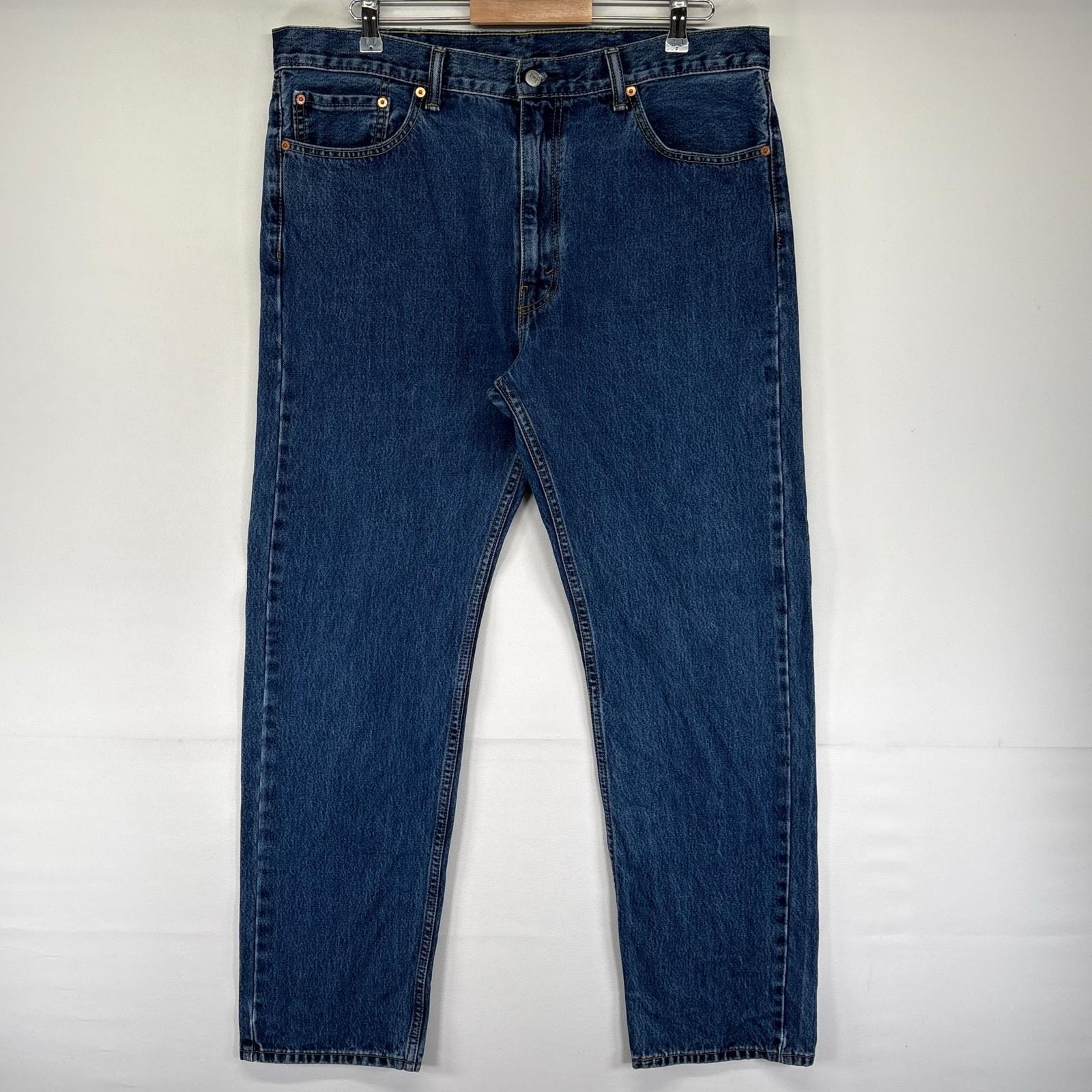 古着 リーバイス Levi's デニム パンツ 505 大きいサイズ ジッパーフライ 5ポケット ジーンズ ジーパン W40 L34  ブルー系 メンズ