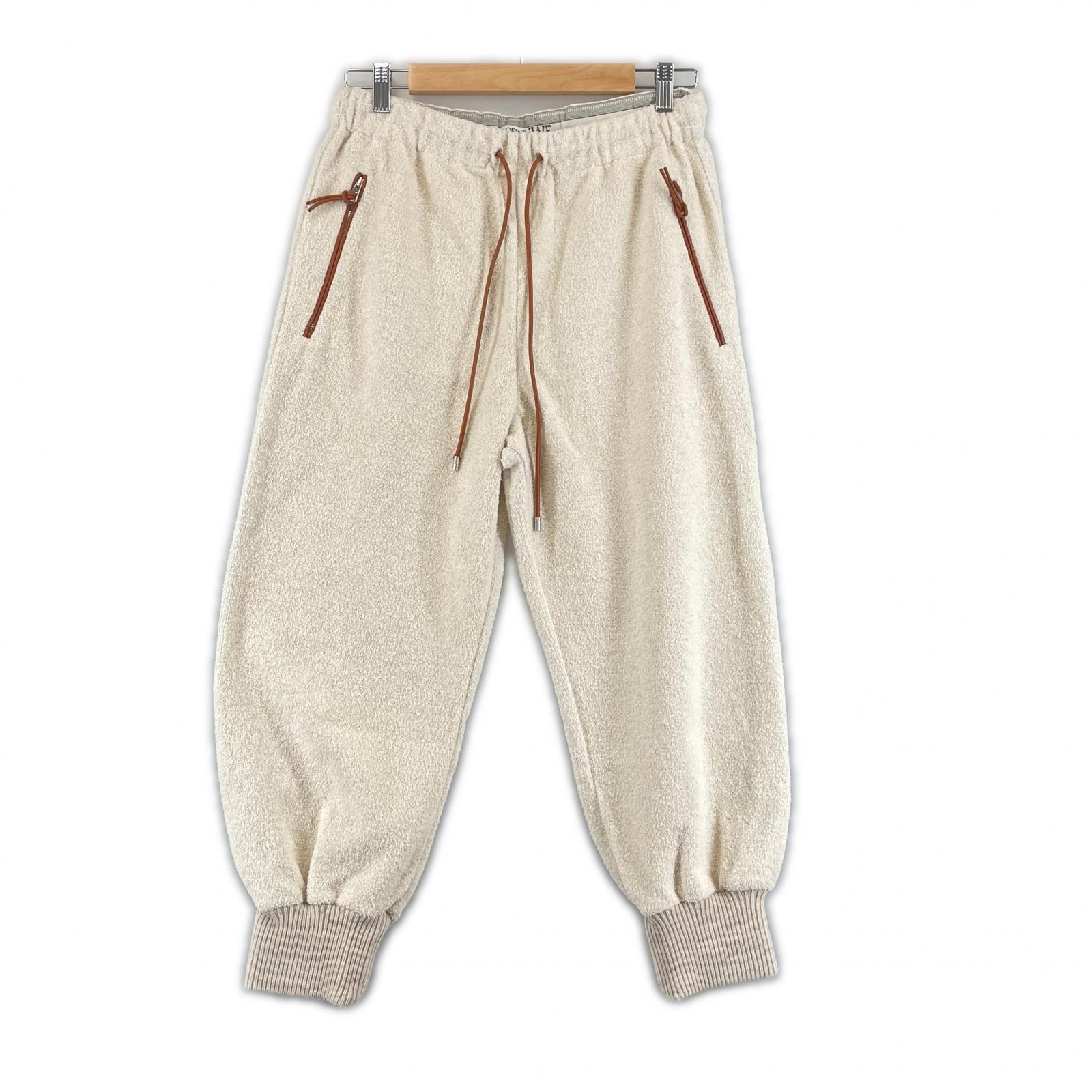 美品 LOEWE ロエベ 無地 秋冬 AW パンツ リネン ベージュ レディース S【古着】【中古】