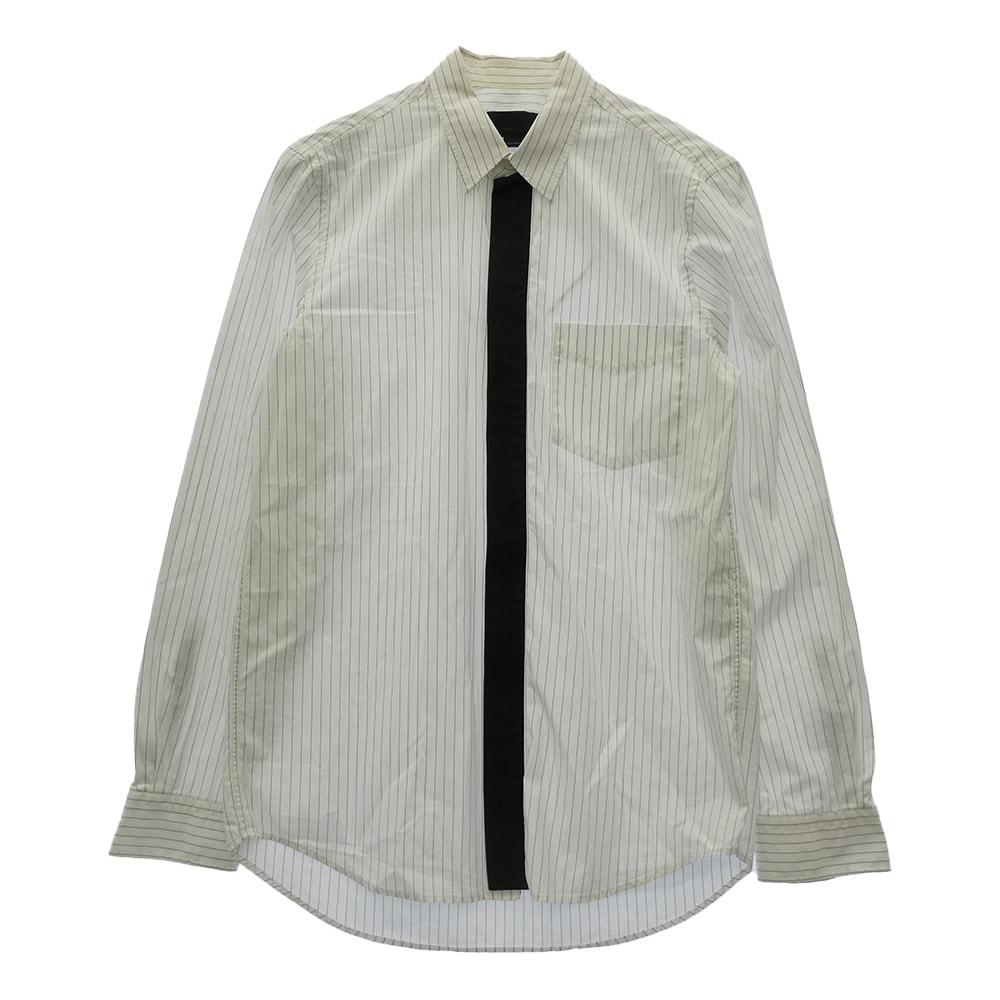 Stella McCartney ステラマッカートニー 長袖シャツ ピンストライプ 比翼 長袖シャツ オフホワイト系 39【中古】