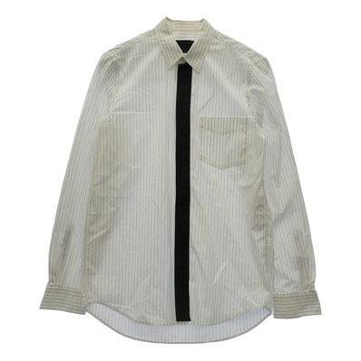 Stella McCartney ステラマッカートニー 長袖シャツ ピンストライプ 比翼 長袖シャツ オフホワイト系 39【中古】