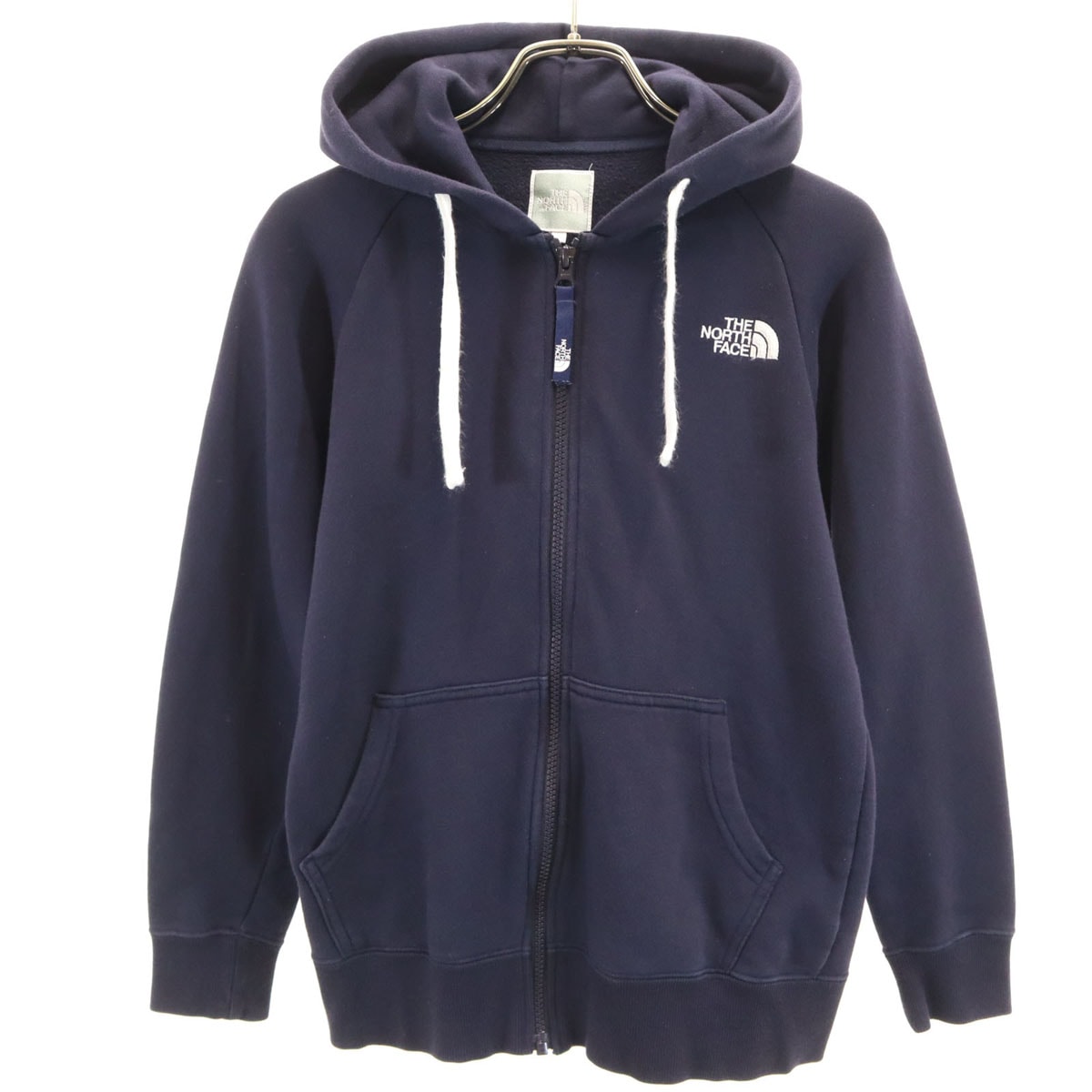 THE NORTH FACE ノースフェイス 長袖 リアビュー スウェット ジップパーカー S ネイビー NTW62130 アウトドア