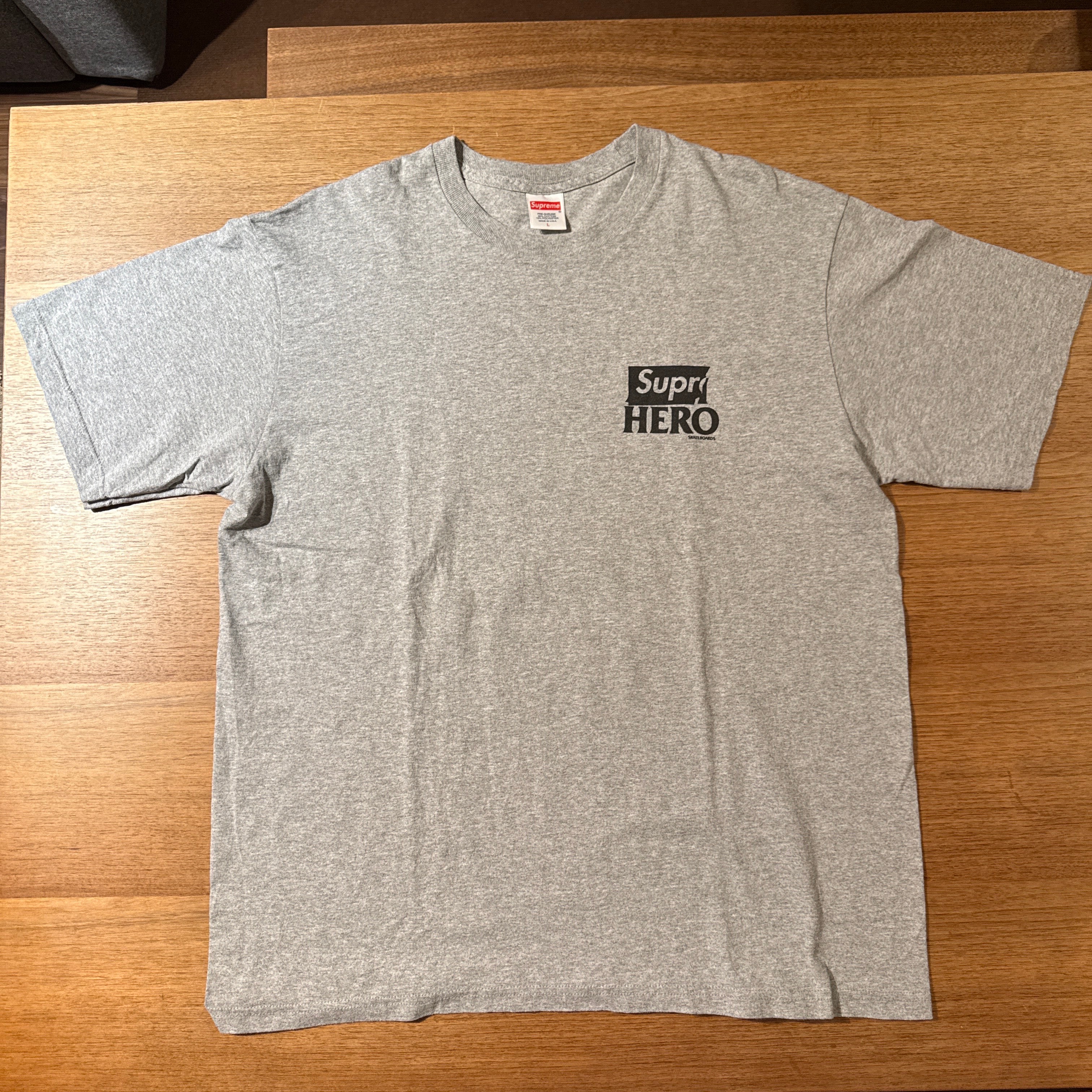 Supreme / ANTIHERO Dog Tee "Heather Grey"