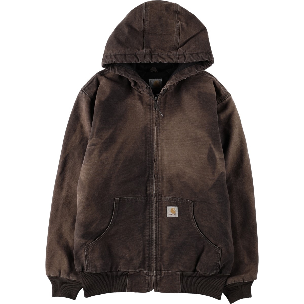 古着 カーハート Carhartt アクティブジャケット 中綿入り ダックフルジップパーカー レディースM相当/eaa678771