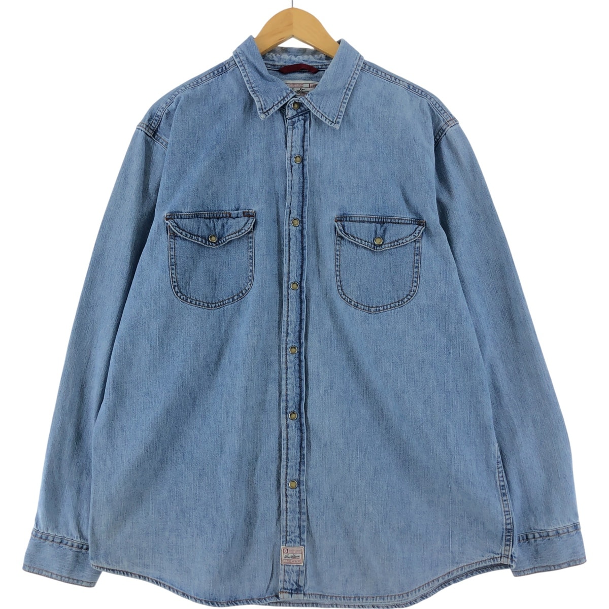 古着 リーバイス Levi's 長袖 デニムシャツ メンズL相当/eaa532202