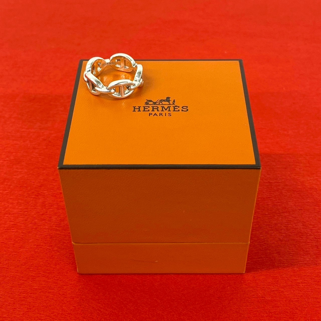 HERMES エルメス シェーヌダンクル アンシェネ リング シルバー925 リング・指輪 13号 シルバー
 i2149