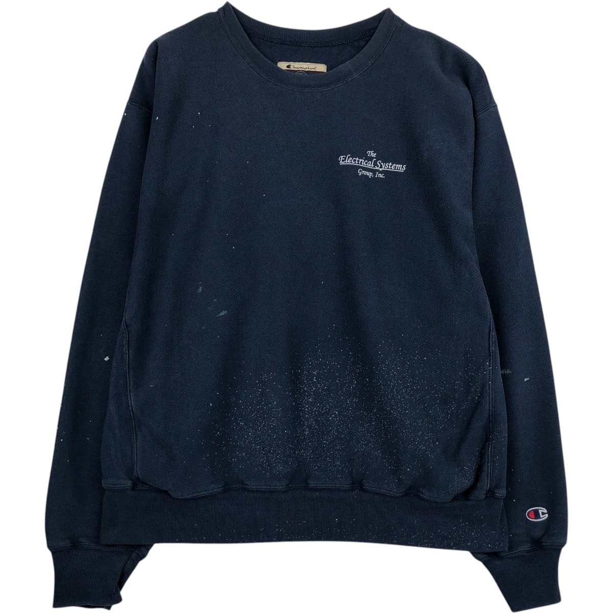 古着 00年代 チャンピオン Champion PREMIUM REVERSE WEAVE プレミアムリバースウィーブ ペイント プリントスウェットシャツ トレーナー メンズL相当/eaa633755