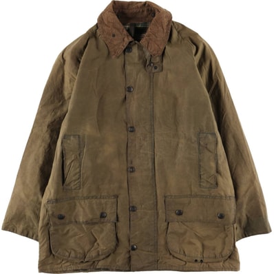 古着 80年代 バブアー Barbour BEAUFORT ビューフォート 2ワラント オイルド ハンティングジャケット 英国製 メンズL相当 ヴィンテージ/eaa615078
