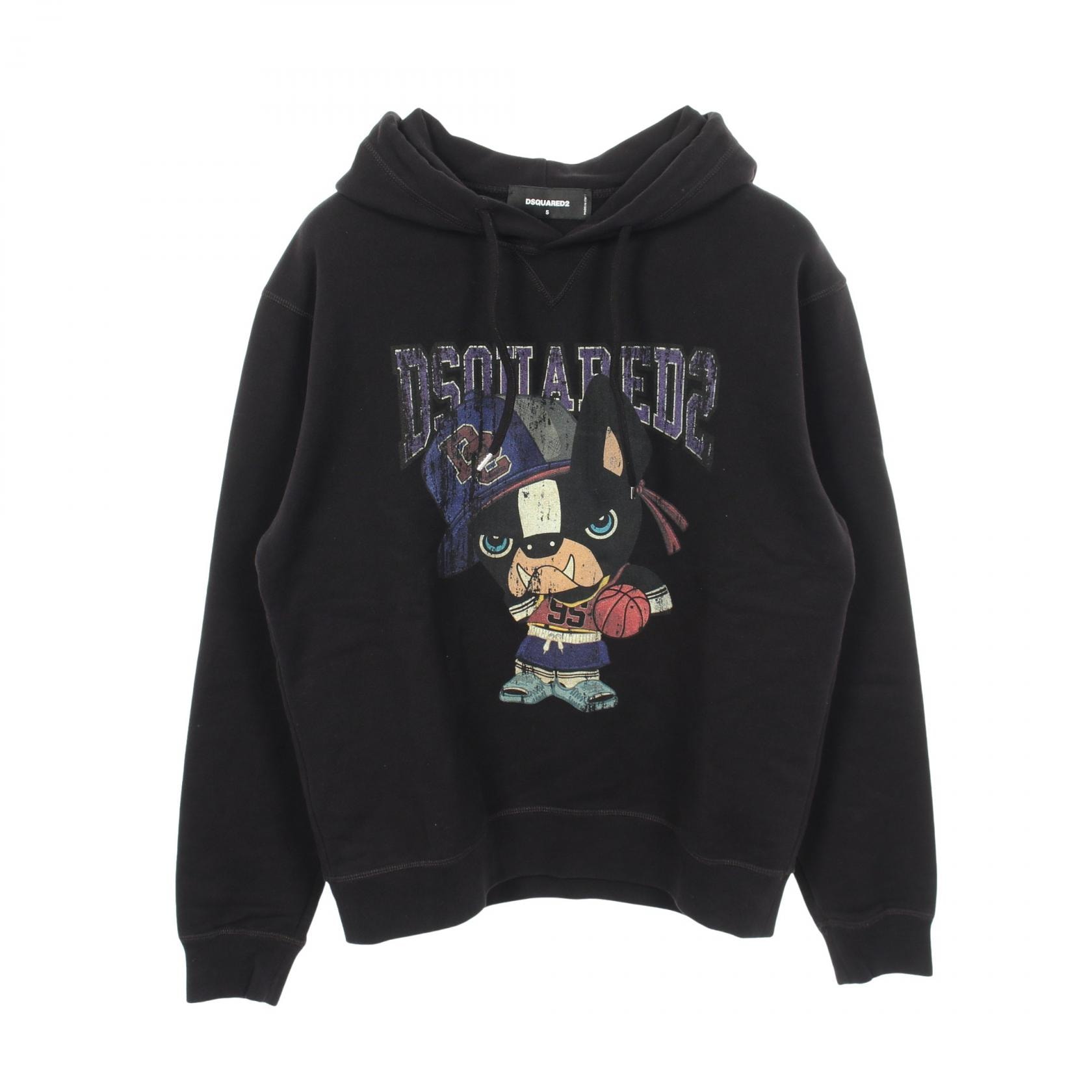 ディースクエアード DSQUARED2 CIRO パーカー 衣料品 トップス コットン メンズ ブラック系 S74GU0756 【中古】