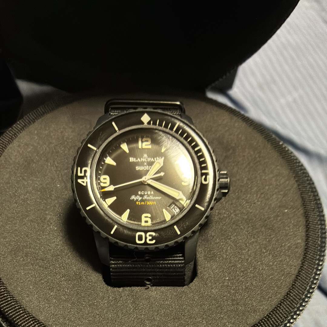 ブランパン x スウォッチ コレクション "オーシャンオブストーム" SO35B400