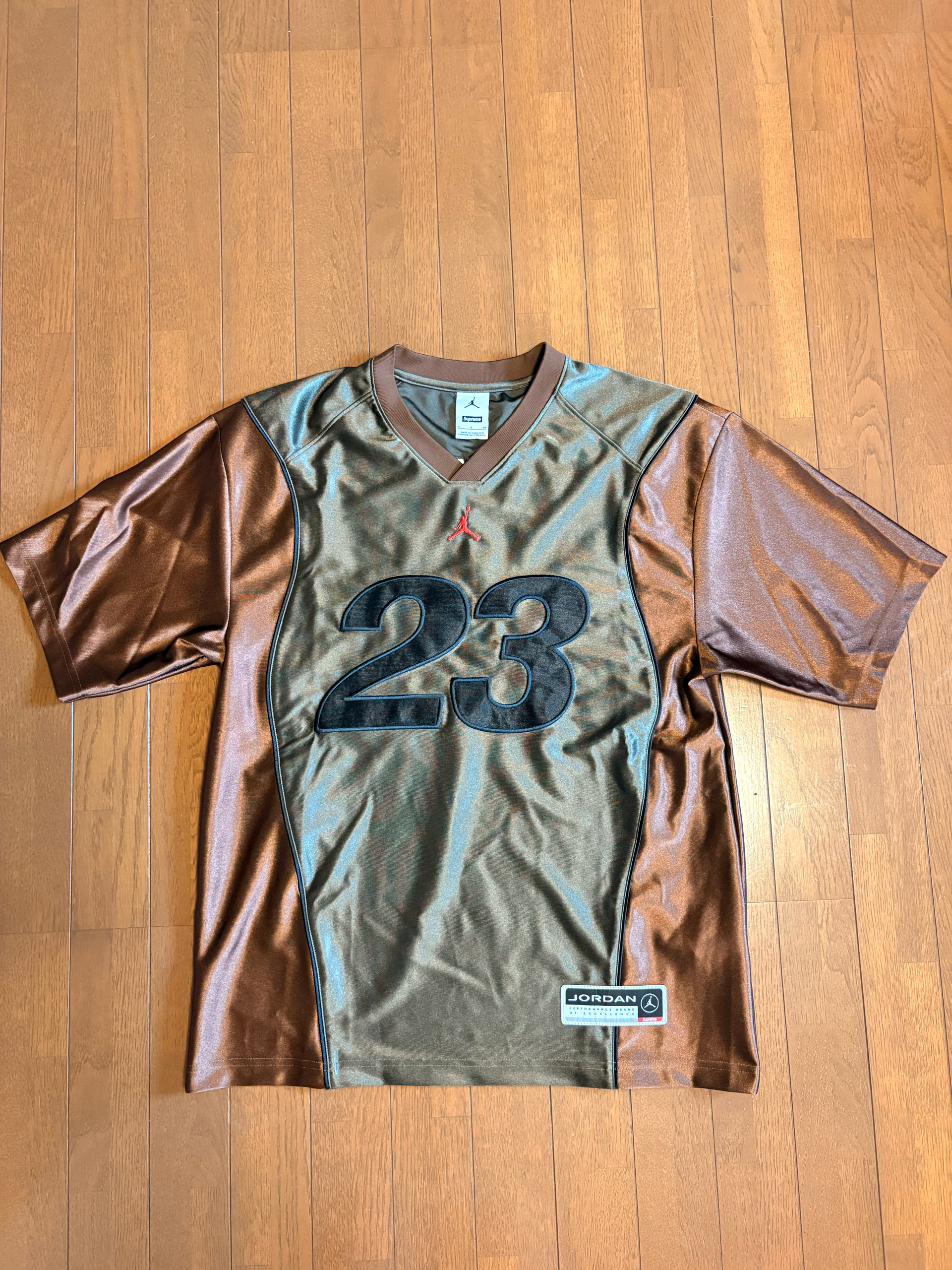 Supreme x Jordan Warm Up Jersey "Brown"