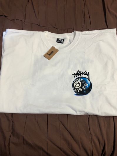 Stussy Born x Raised 8 Ball Tee "White"