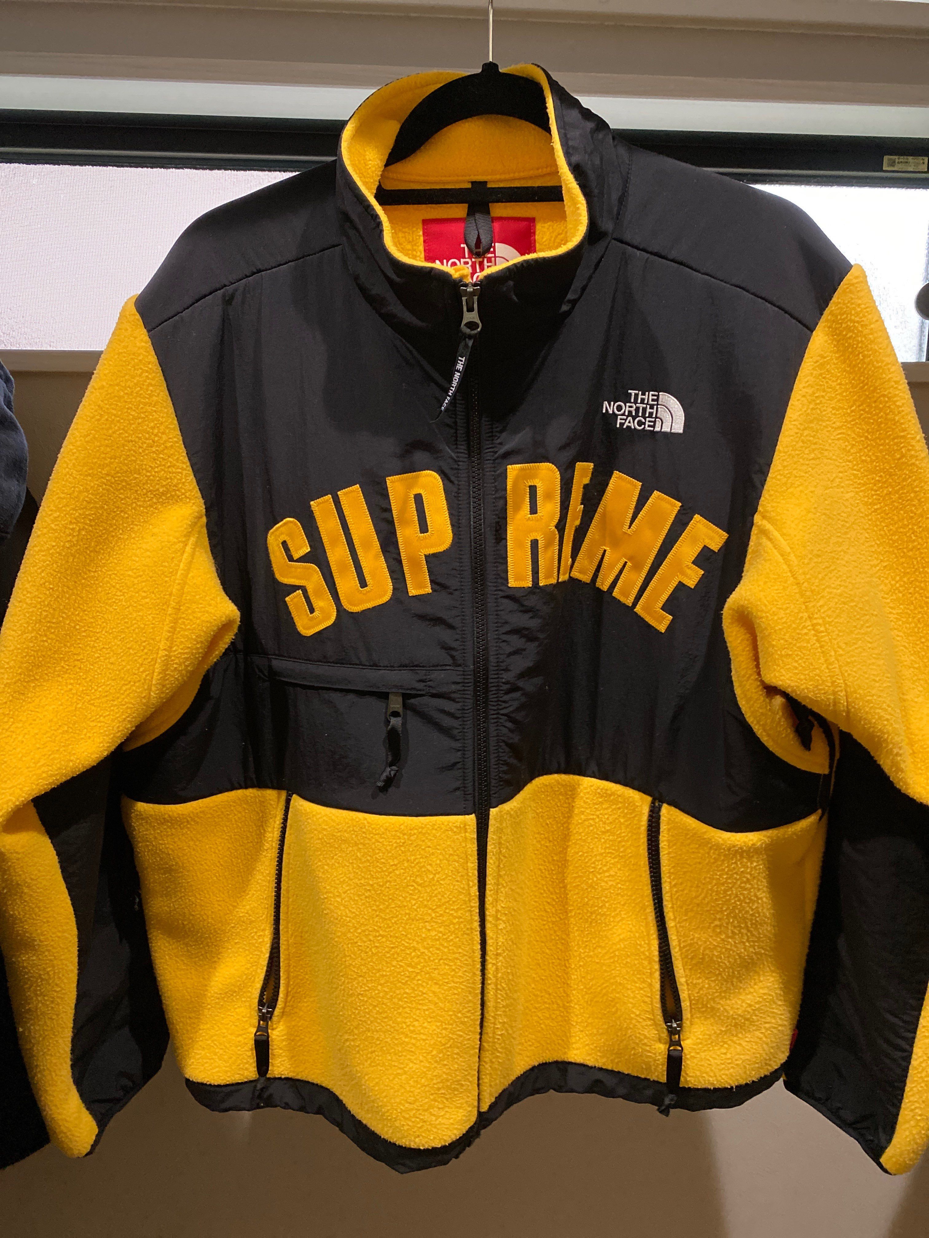 Supreme x The North Face Arc Logo Denali Fleece Jacket "Yellow"