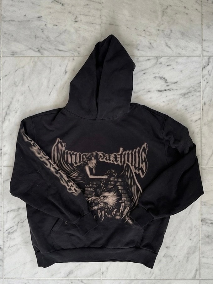 Travis Scott Cactus Jack Maximus Eagle Pullover Hoodie "Black"