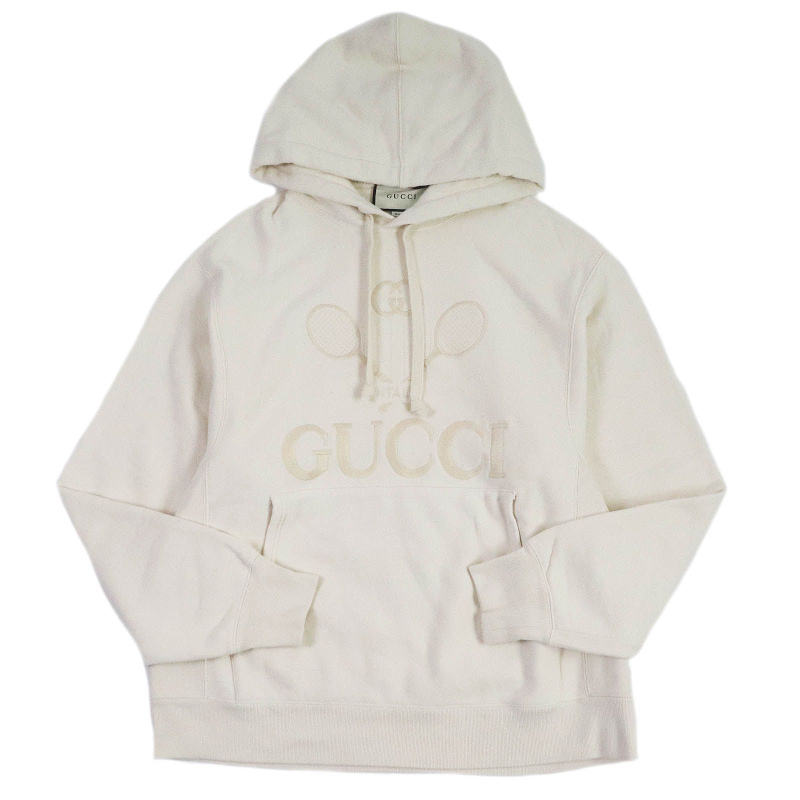グッチ
 パーカー TENNIS アイボリー メンズ S 560502
