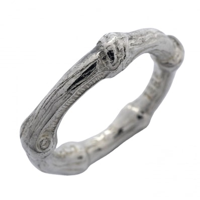 【6jcb0667-k】ティファニー リング バンブー シルバー925 11号【中古】レディース