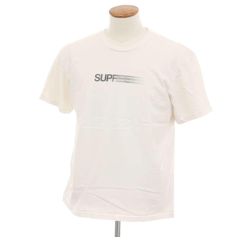 【中古】シュプリーム Supreme Motion Logo Tee コットン クルーネック 半袖Tシャツ ホワイト【サイズM】【メンズ】