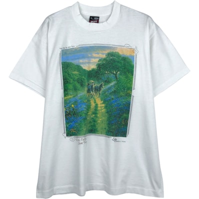 古着 90年代 フルーツオブザルーム FRUIT OF THE LOOM BEST 馬柄 アートTシャツ USA製 メンズL相当 ヴィンテージ/eaa643212