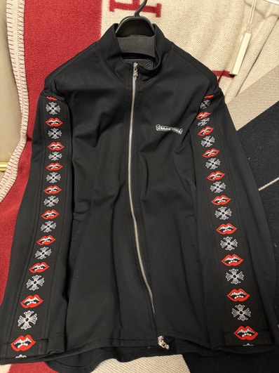 Chrome Hearts JKT PPO U Loan Shark Matty Boy Track Zip Up Blouson "Black"