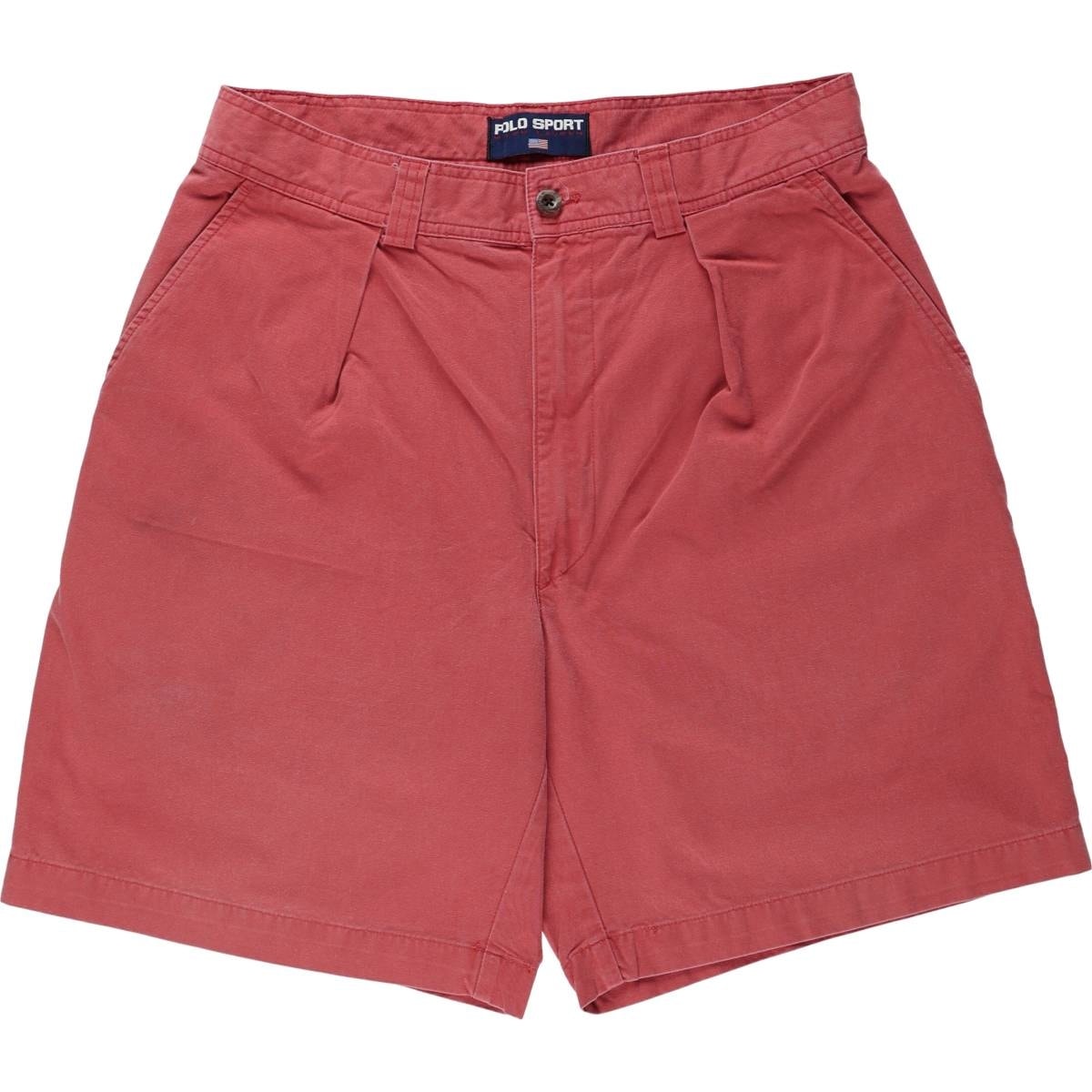 古着 90年代 ラルフローレン Ralph Lauren POLO SPORT ポロスポーツ ワンタック コットンショーツ ショートパンツ メンズw34相当 ヴィンテージ/eaa669728