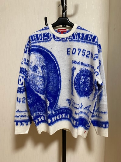 Supreme Money Sweater "White"