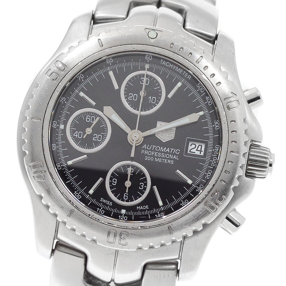 タグホイヤー リンク クロノグラフ デイト CT2111 メンズ 【中古】