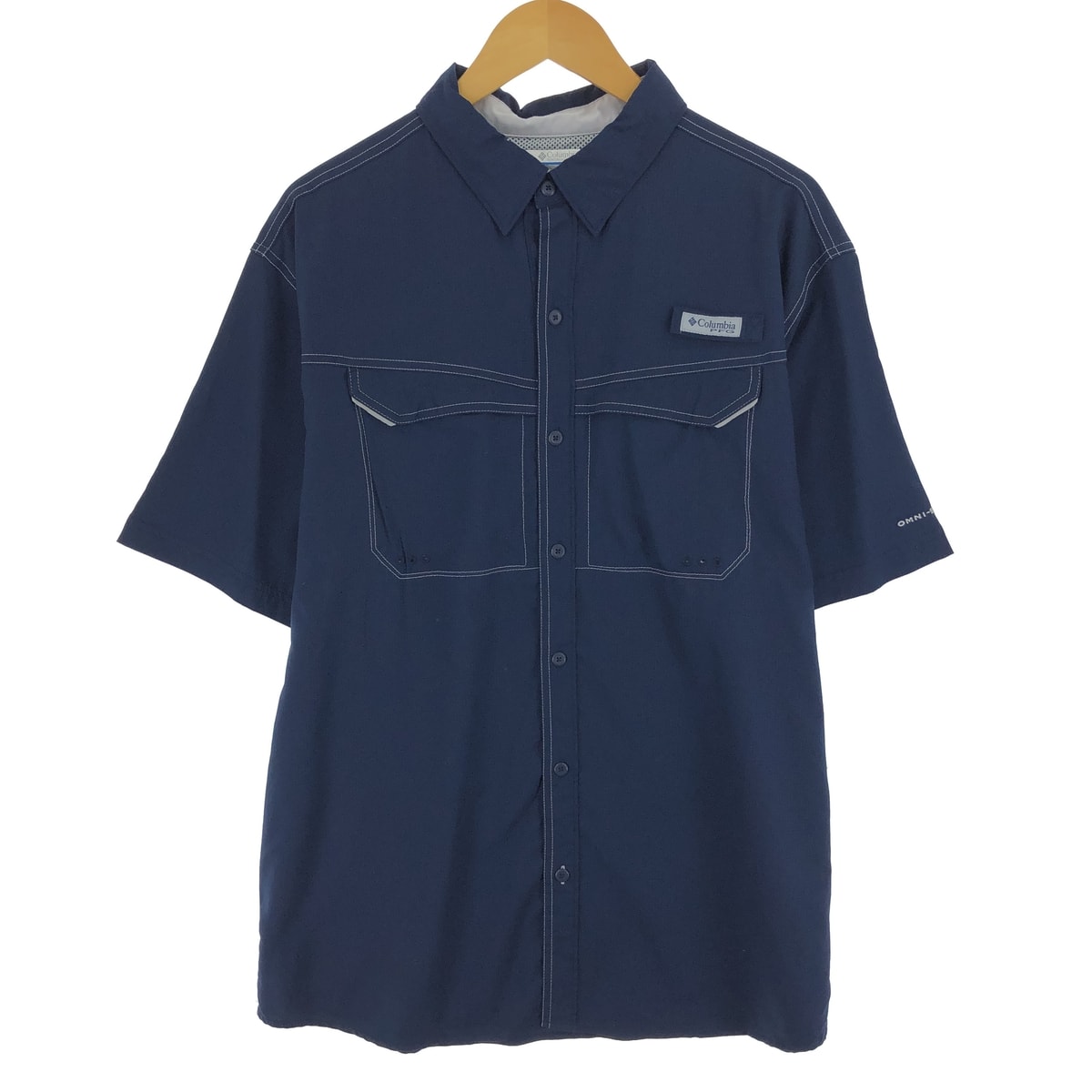 古着 コロンビア Columbia PFG 半袖 フィッシングシャツ メンズL/eaa465866
