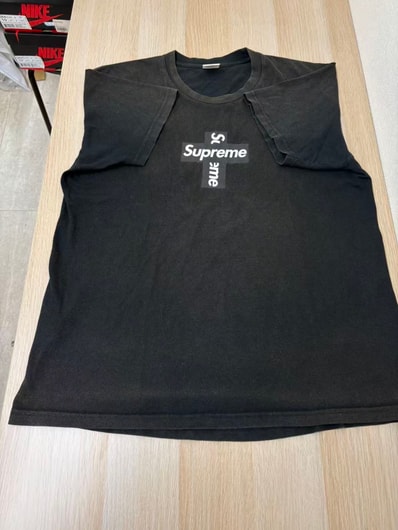 Supreme Cross Box Logo Tee "Black"