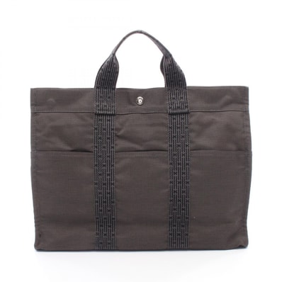 エルメス HERMES エールラインMM トートバッグ バッグ キャンバス メンズ レディース グレー系 【中古】