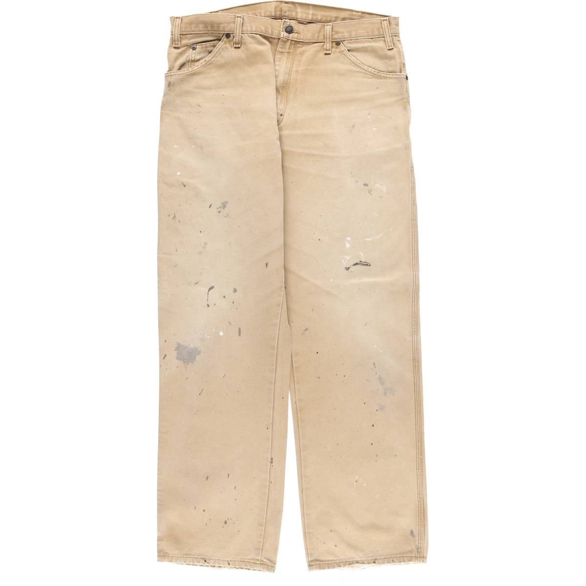 古着 ディッキーズ Dickies ペイント ダックペインターパンツ メンズw37相当/eaa611834