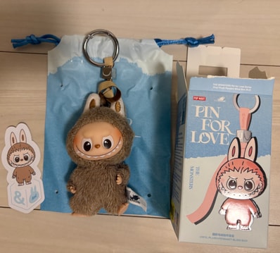 POP MART THE MONSTERS (LABUBU) Pin for Love Series-Vinyl Plush Pendant (N-Z) &