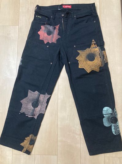 Supreme Nate Lowman Double Knee Painter Pant "Black"
