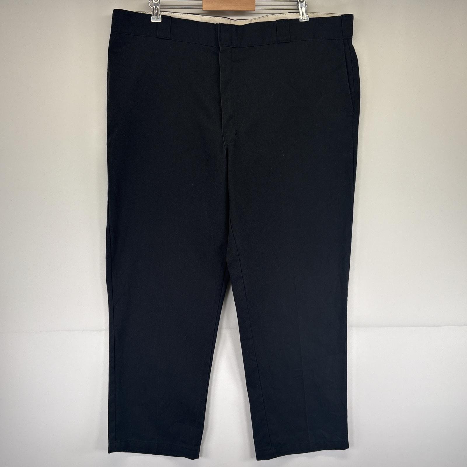 古着 ディッキーズ Dickies ワークパンツ 874 チノパン ワンポイントロゴ 大きいサイズ オリジナルフィット w44 L30 ブラック メンズ