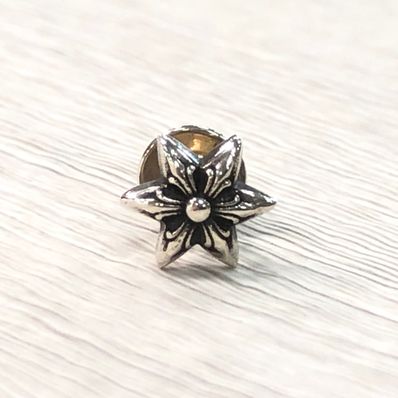 Chrome Hearts Tiny Star Drop Earrings "Silver"