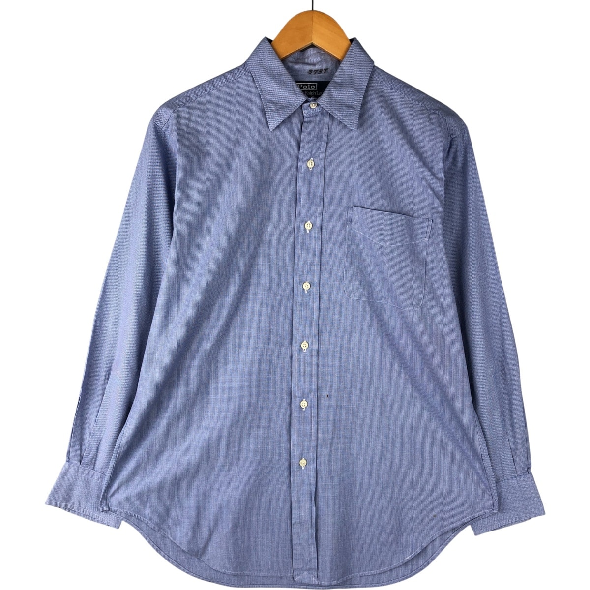 古着 ラルフローレン Ralph Lauren POLO by Ralph Lauren ANDREW ワイドカラー 長袖 コットンチェックシャツ メンズM相当/eaa601726