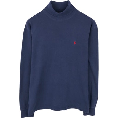 古着 90年代 ラルフローレン Ralph Lauren POLO by Ralph Lauren 鹿の子 タートルネック ロングTシャツ ロンT USA製 メンズL相当 ヴィンテージ/eaa652937
