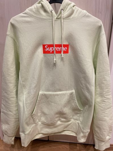 Supreme Box Logo Hooded Sweatshirt "Pale Lime" (17FW)
