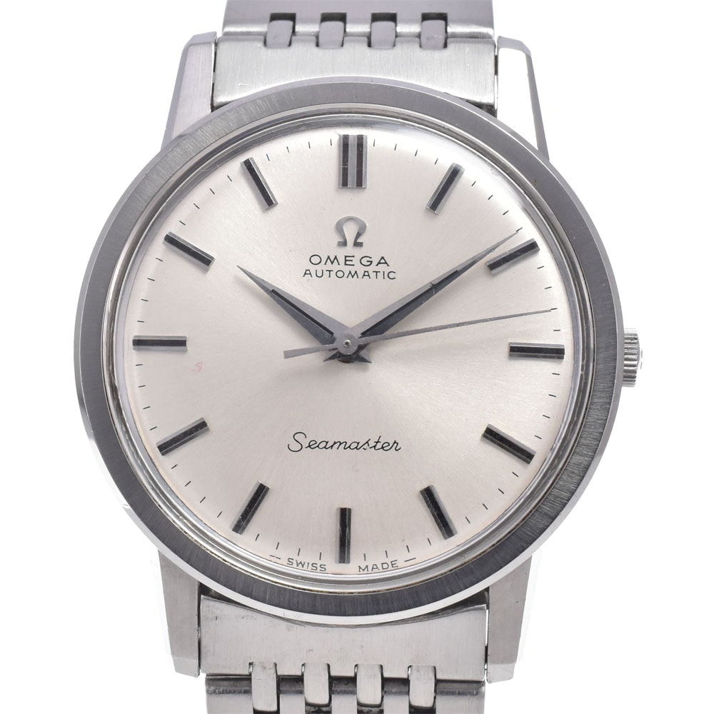 オメガ OMEGA 165.003 ヴィンテージ シーマスター Cal.552 シルバー 自動巻き メンズ 良品 腕時計 N#148611