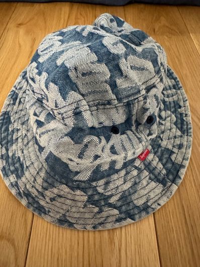 Supreme Fat Tip Jacquard Denim Crusher "Blue"